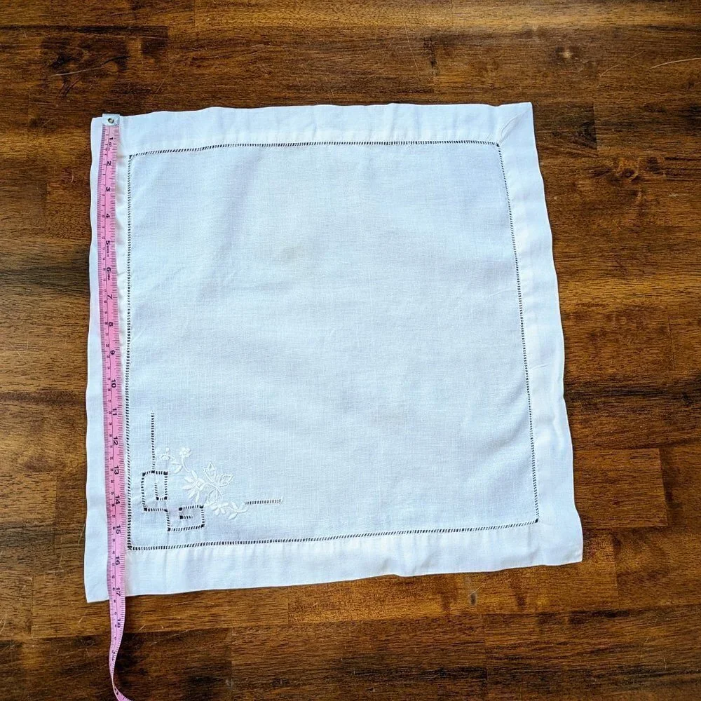 Vintage Linen Set- Placemats & Napkins (x6)